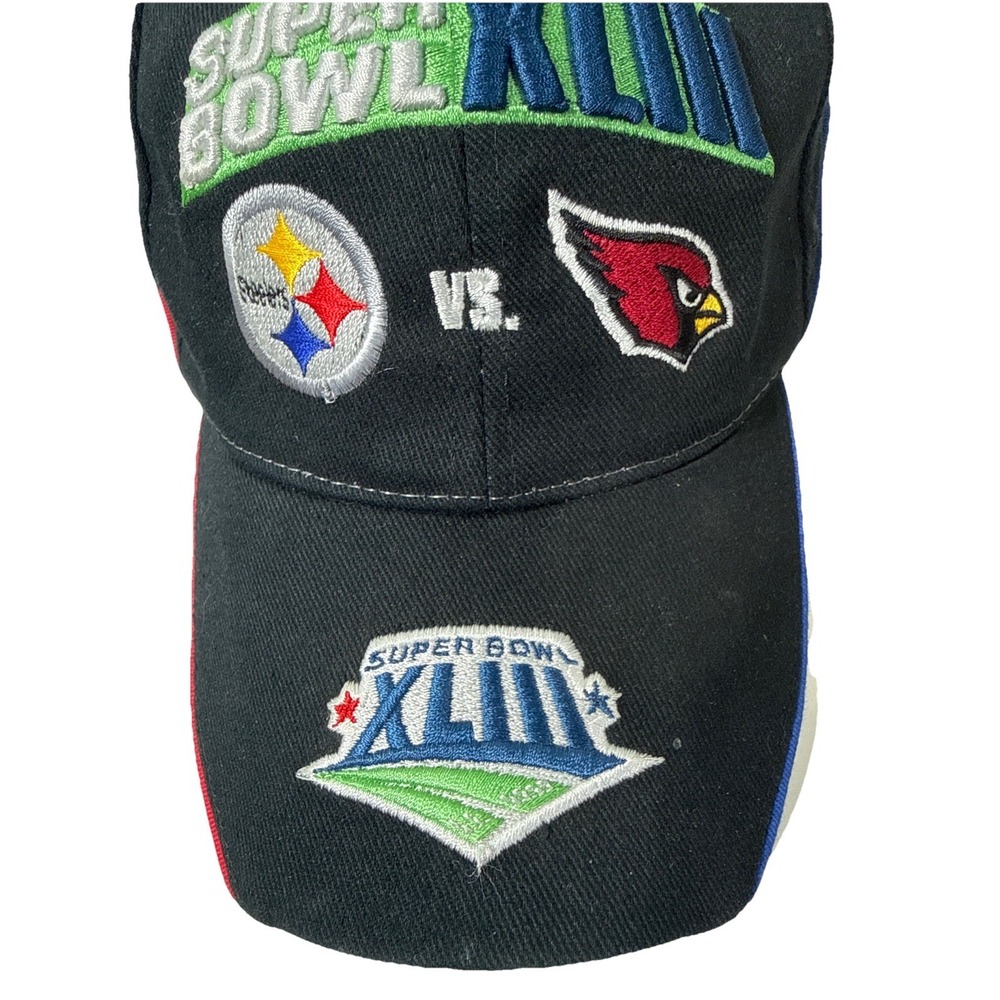 Super Bowl XLIII Steelers Cardinals Tampa Bay 2009 Reebok NFL Snapback Cap‎ Hat